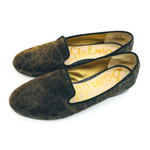 Sam Edelman Hurlie Smoking Leopard Loafers 7.5